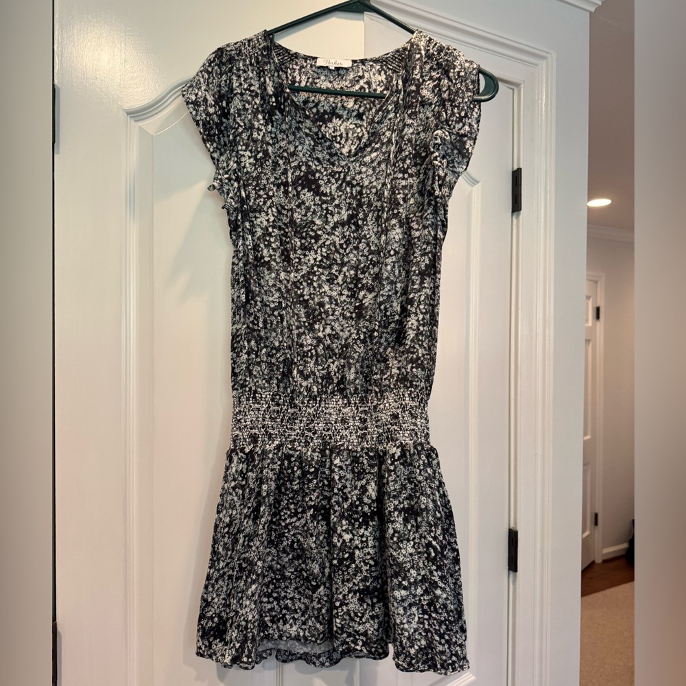 Parker Smocked Waist Mini Dress - Size Small